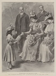 Der Spanisch-Amerikanische Krieg, ein Basar zugunsten des Kriegfonds